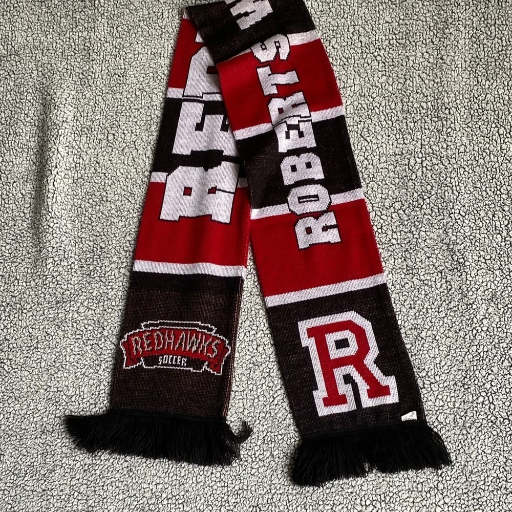 Wesleyan Red and Black Scarf